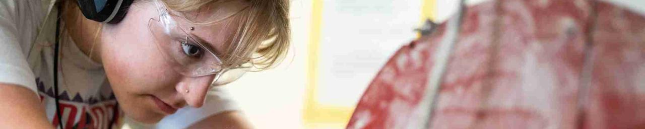 Maya G. Doing research